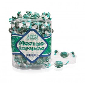 Kristallbonbons mit Mastix aus Chios. In ovaler, transparenter Schachtel 250g