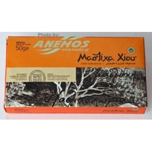 Natural Chios mastic. Box 50g Medium size pieces