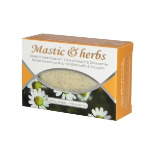 Mastic & herbs soap with chamomile and olive oil