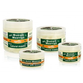 Natural chios gum mastiha. Packing in jars by ANEMOS